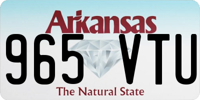 AR license plate 965VTU