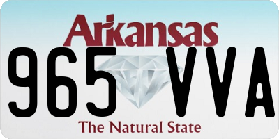 AR license plate 965VVA