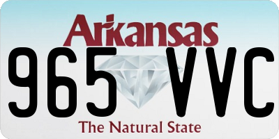 AR license plate 965VVC