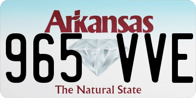 AR license plate 965VVE