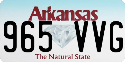 AR license plate 965VVG