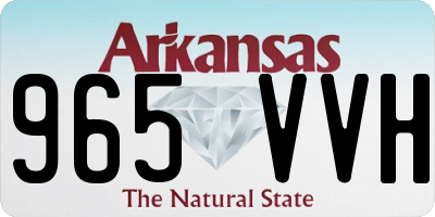 AR license plate 965VVH
