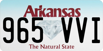 AR license plate 965VVI