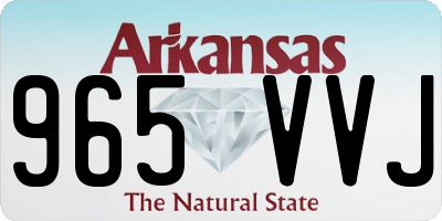 AR license plate 965VVJ
