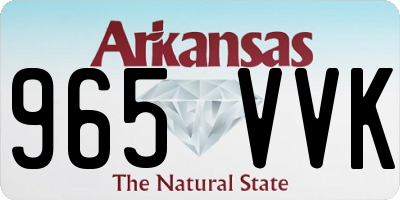AR license plate 965VVK