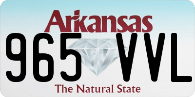 AR license plate 965VVL