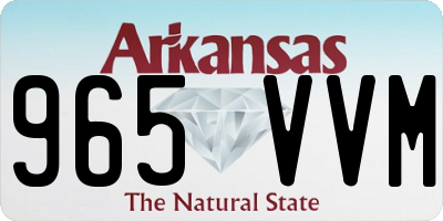 AR license plate 965VVM