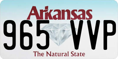 AR license plate 965VVP