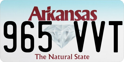 AR license plate 965VVT
