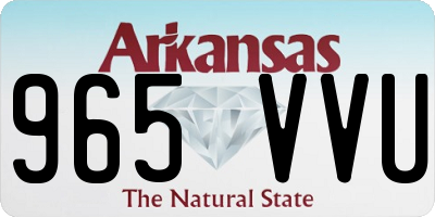 AR license plate 965VVU