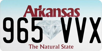 AR license plate 965VVX