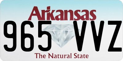 AR license plate 965VVZ