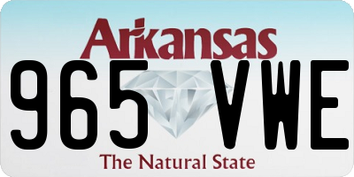 AR license plate 965VWE