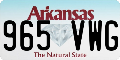 AR license plate 965VWG