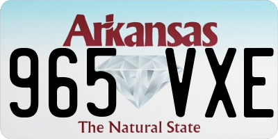 AR license plate 965VXE