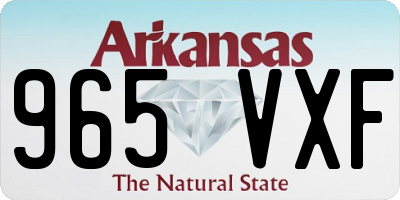 AR license plate 965VXF