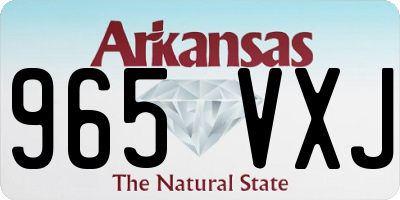 AR license plate 965VXJ
