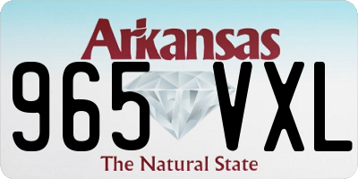 AR license plate 965VXL