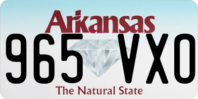 AR license plate 965VXO