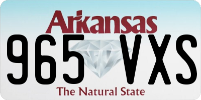 AR license plate 965VXS