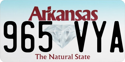 AR license plate 965VYA