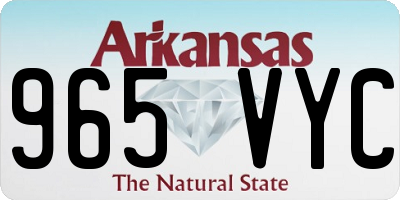 AR license plate 965VYC