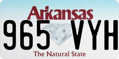 AR license plate 965VYH