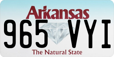 AR license plate 965VYI