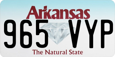 AR license plate 965VYP