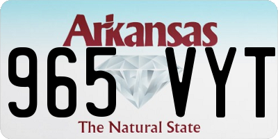 AR license plate 965VYT