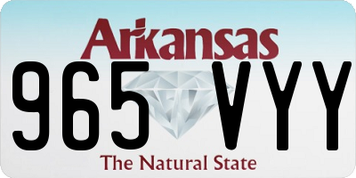 AR license plate 965VYY