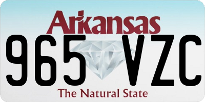 AR license plate 965VZC