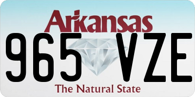 AR license plate 965VZE