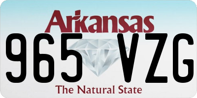 AR license plate 965VZG