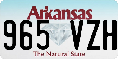 AR license plate 965VZH