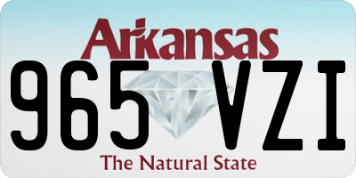AR license plate 965VZI