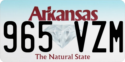 AR license plate 965VZM