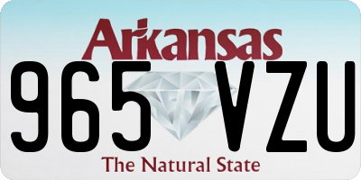 AR license plate 965VZU