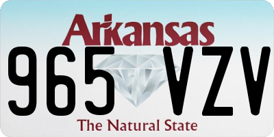 AR license plate 965VZV