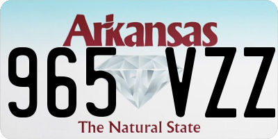 AR license plate 965VZZ