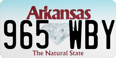 AR license plate 965WBY