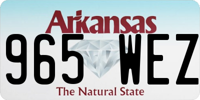 AR license plate 965WEZ