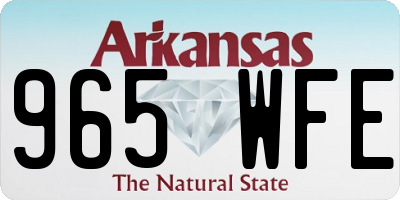 AR license plate 965WFE