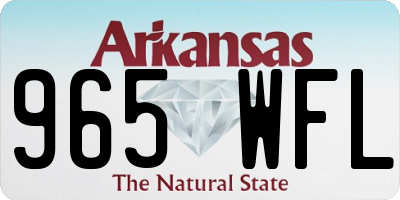 AR license plate 965WFL