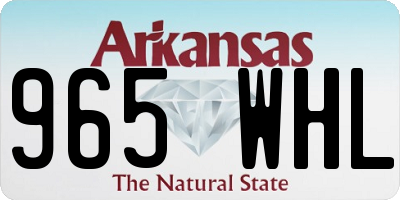 AR license plate 965WHL