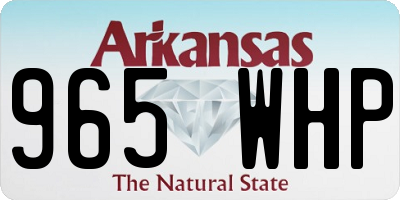 AR license plate 965WHP