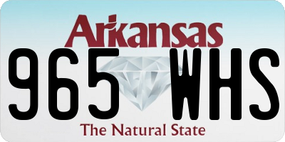 AR license plate 965WHS