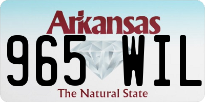 AR license plate 965WIL