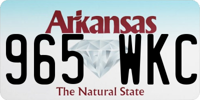 AR license plate 965WKC