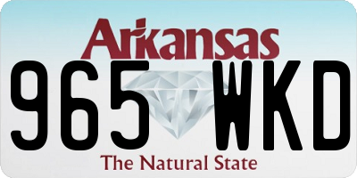 AR license plate 965WKD